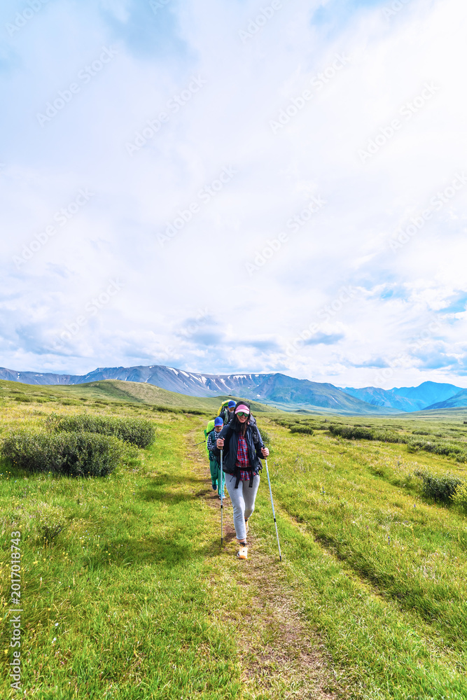 Fototapeta premium hiking in the mountains