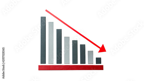 Business chart showing a declining red line for financial loss and economic crisis and failure concepts on transparent background Free Download Business chart showing a declining red line for financial loss and economic crisis and failure concepts on transparent background - GFXLoad