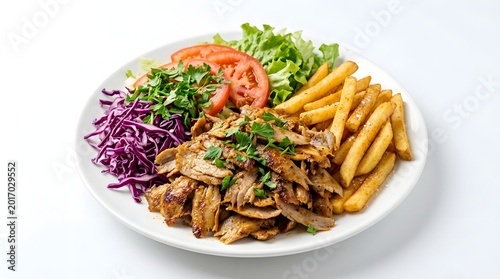Eidul adha feast canadian platter with italian indian inspired grilled meat and sides
