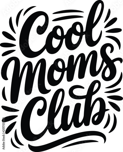 Cuadro en lienzo Cool moms club