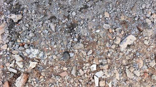 Konstfotografi Pebble stone texture background with natural lighting for garden landscaping and spa decoration