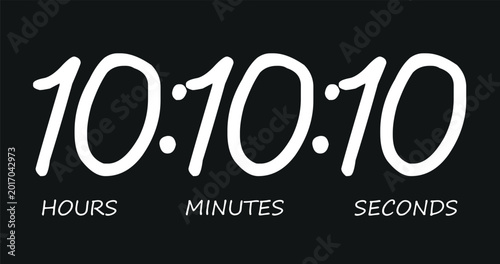 Quadro em tela Digital alarm clock vector icon, electronic alarm clock icon
