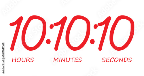 Canvas Print Digital alarm clock vector icon, electronic alarm clock icon