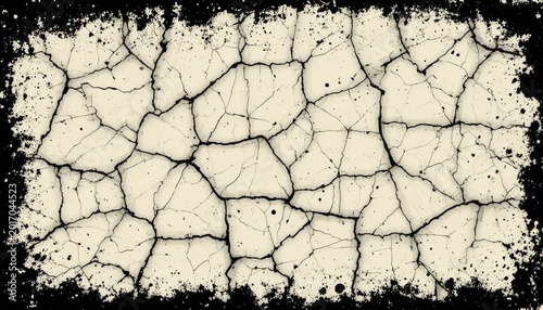 Distressed Plastisol Ink, Grunge Cracked Texture Overlay. For Retro T-shirt designs. Rough Dirty Worn Effect. Vintage Isolated Pattern.