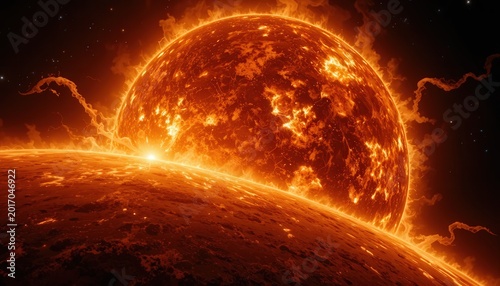 Explosive Solar Crown and Plasma Arcs Close-Up 2
