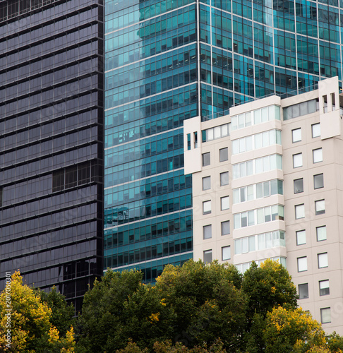 Architecture with variety of colours