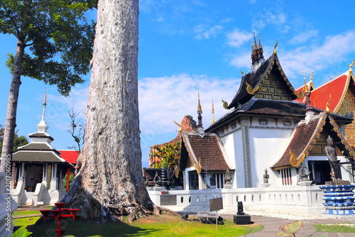 Fotografie Famous sightseeing landmark Wat Chedi Luang Temple complex, Chiang Mai, Thailand