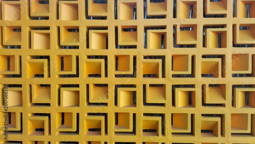 yellow and white tiles