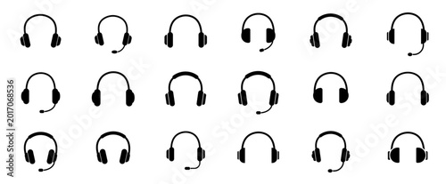 Cuadro en lienzo Headphones icon
