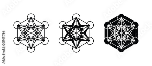 Photos Metatron's Cube Sacred Geometry Symbols, Geometric Patterns, Mystical Icons