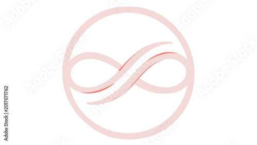 Ethereal gossamer ribbon vector icon for enchanted garden themes, colorful fairy forest line illustration on white background, whimsical flowing ribbon graphic for mystical fantasy design.