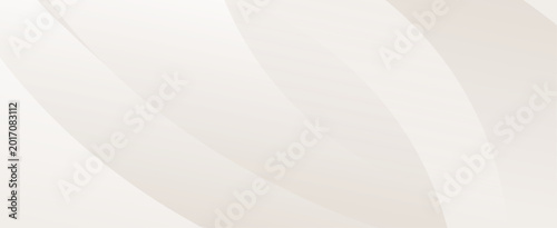 Soft White Abstract Background with Smooth Flowing Curve Wave Shapes, Warm Minimal Elegant Design. Template Poster Banner Cover Landing page. 