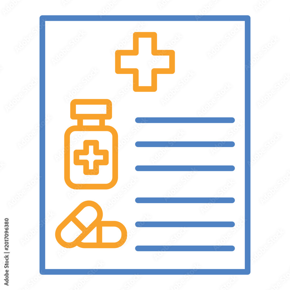 Fototapeta premium Prescription Icon