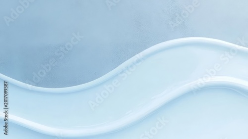 Abstract blue cream texture swirl background minimalist skincare backdrop for beauty presentation and design.