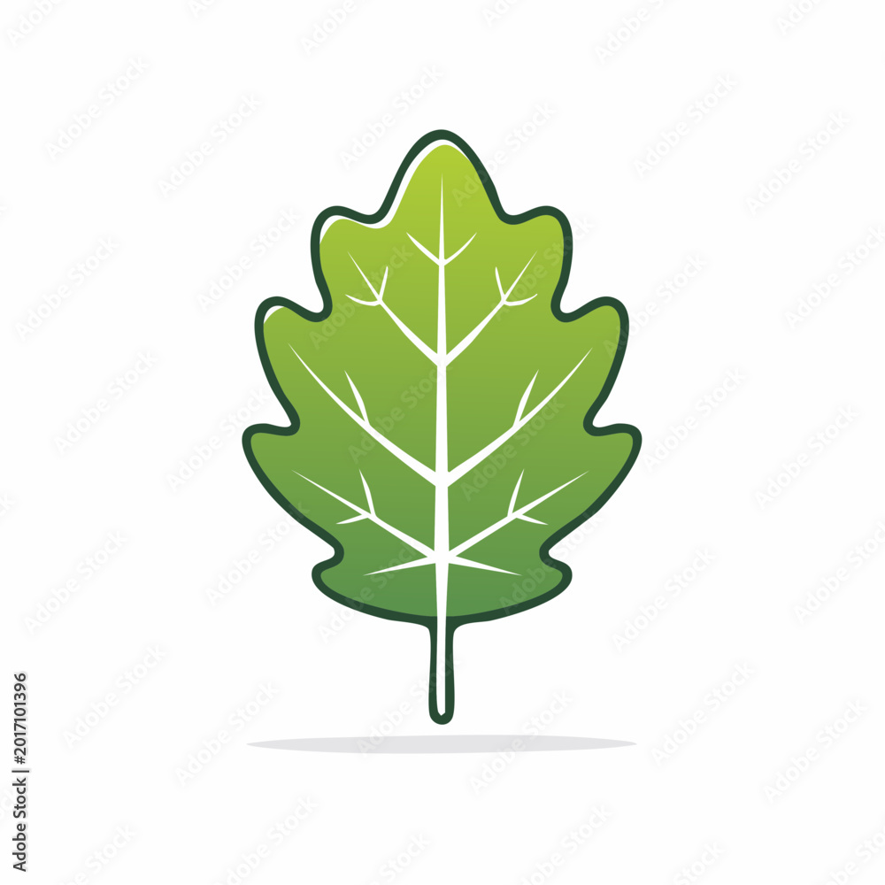 Fototapeta premium Green Leaf Icon