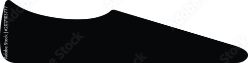 Tableau sur toile Silhouette design of a simple casual loafer slip on shoe vector