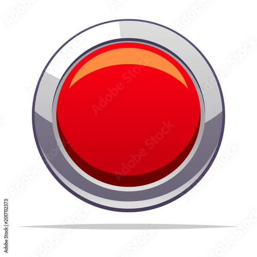 Round metal red button vector isolated illustration Free Download Round metal red button vector isolated illustration - GFXLoad