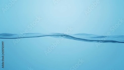 Underwater wave motion in blue water