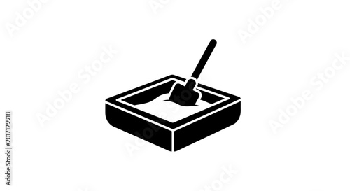 Schilderij op canvas ashtray with cigarette butt silhouette high quality professional detailed modern