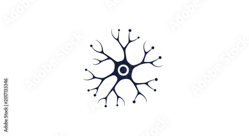 Illustration of a neuron cell.