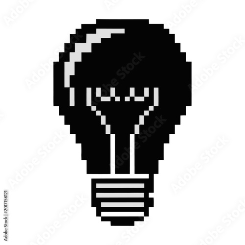 Minimalist light bulb head thinking idea concept flat design vector