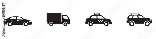Photos Modern Vehicle and Transportation Icon Set