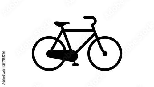 Modern bicycle line art illustration – Suitable for healthy living campaigns, bike rental signage, or tech icons.