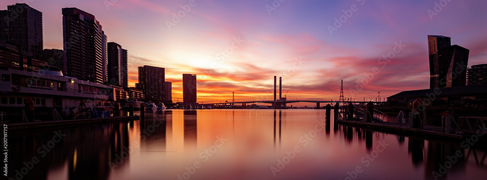 Obraz premium sunset in Melbourne 
