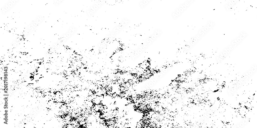 Obraz premium Distressed grain texture vector illustration dirt messy splash overlay and black and white Dust distress grungy effect paint. Vertical scratch rustic surface effect monochrome texture composed dust.