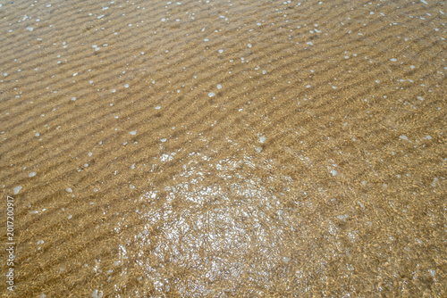 Cuadro en lienzo Sand ripples on the beach