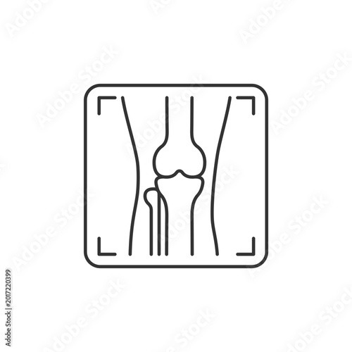 Foto Arthritis x ray linear icon