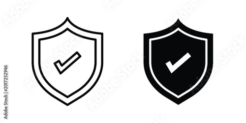 Cuadro en lienzo Safe icon concept editable. Best for web ui design