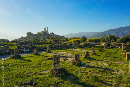 Historical View of the Saint Augustine Basilica Near the Ancient Roman Ruins of Hippo Regius in Annaba, Algeria