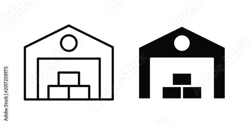 Photos Warehouse icon concept editable. Best for web ui design