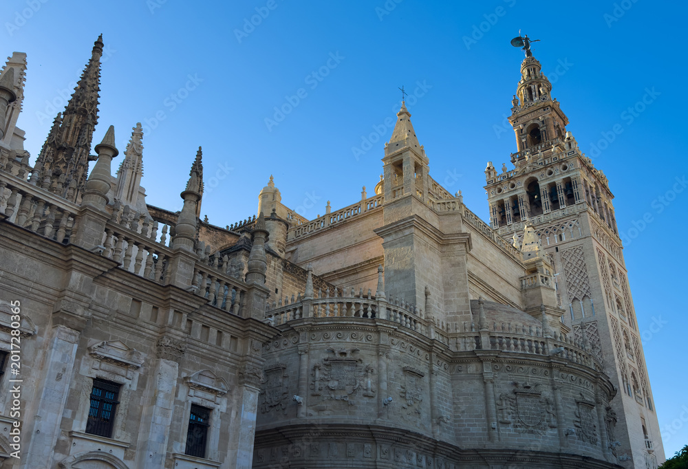 Fototapeta premium Historic building in sevilla spain
