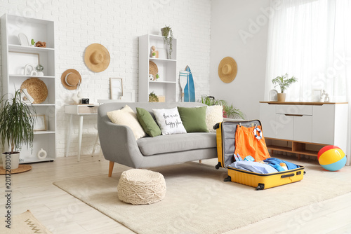 Interior of stylish living ...