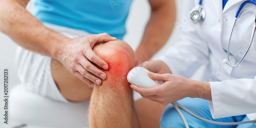 Knee examination using ultrasound technology