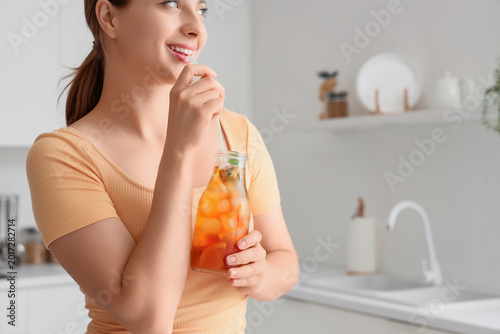 Beautiful young happy woman...