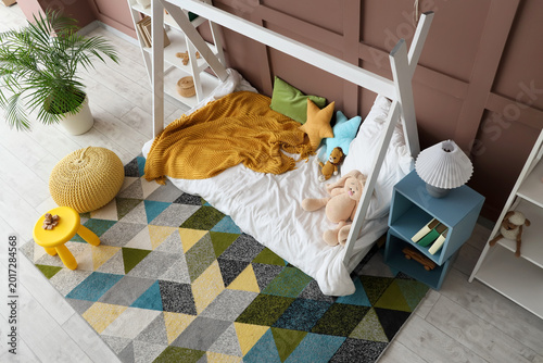Interior of modern children...