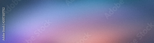 Abstract wide grainy gradient background with vibrant pink purple and blue colors