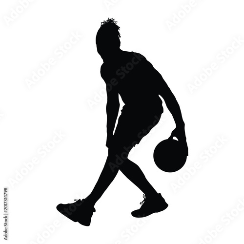 Basketball silhouettes Vector player.