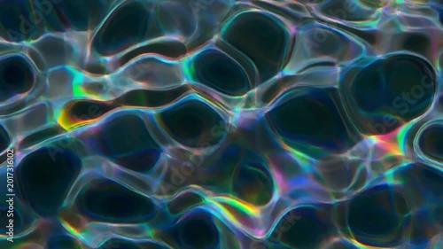 High Contrast Hyper-Detailed Texture of Glistening Transparent Fluid and Obsidian Void 4K