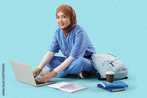 Female Muslim medical inter...