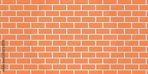 brick wall orange tone vector background illustration