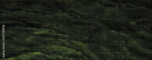 Grunge halftone overlay background with smoke or fire motion texture. Acid green color y2k aesthetics. Vector backdrop design template and creative projects