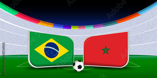 Photos Football match preview featuring Brazil vs Morocco