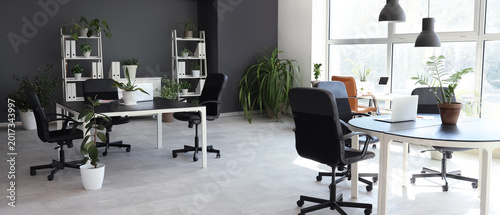 Interior of modern office w...