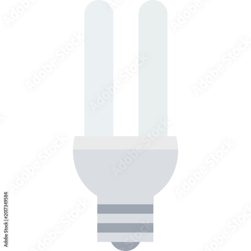 Electric Plug Icon on Circular Background, Power Connector Flat Vector Illustration
