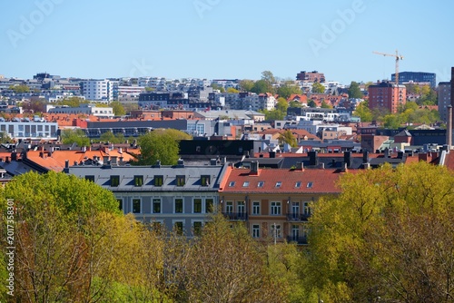 Canvas Print Oslo city view in Norway