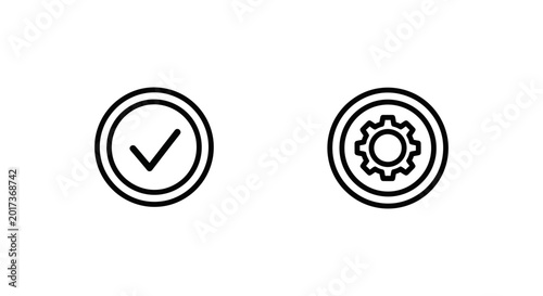Approved and refund processed icons for business transactions and digital status with e commerce approved processed checkmark business transaction completion operation commerce financial